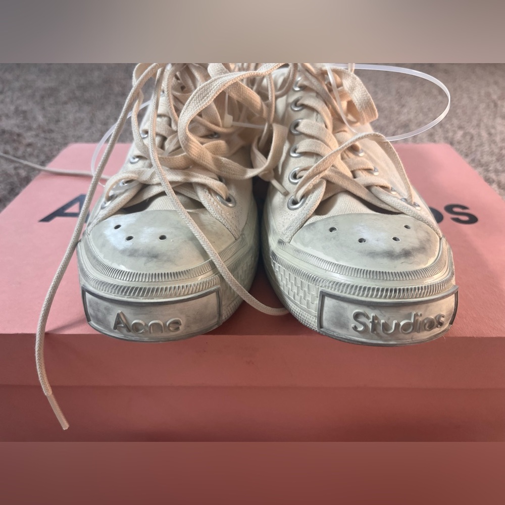 ACNE STUDIOS BALLOW SOFT TUMBLED TAG SNEAKER - Picture 15 of 15